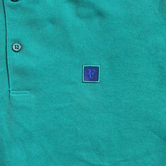 Are Mens Nike Roger Federer RF US Open Tennis Polo Shirt Size L Green Golf - Picture 2 of 6